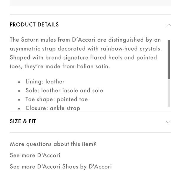 D'ACCORI
Saturn satin slingback mules - Picture 5 of 5